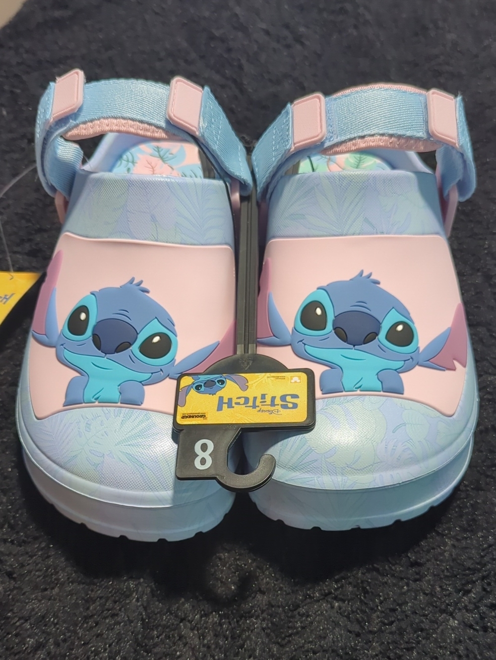 Stitch Clog. Blue And Pink. Size 8 Women's